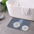 thumbnail image 3 of Spxubz Non Slip Flannel Polyester Floor Mat With Floral Pattern For Bathroom Kitchen Bedroom Decoration 24x16 inch, 3 of 5