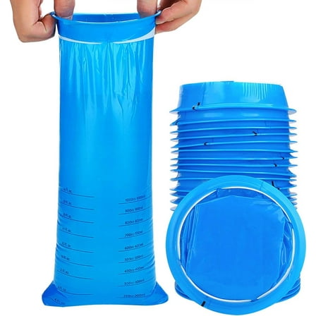 30 Pack Barf Bags Disposable, Puke Bags, 1000ml High Density Vomit Bags, Perfect for Morning Sickness, Kids, Pregnant Women, Taxis Drivers, Car Motion Sickness