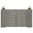 thumbnail image 1 of vidaXL H-Shaped Gabion Planter Steel Wire 260x40x150 cm, 1 of 4