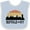 Blue and White, variant on Inktastic Buffalo New York Skyline Retro Boys or Girls Baby Bib