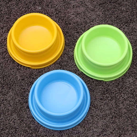 ACDANC Circle Pet Food Bowls Anti-Ant Dog Feeding Dish for Puppy and Cat (Blue)