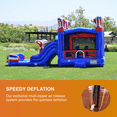 thumbnail image 6 of JumpOrange Outdoor  American Boxing Commercial Grade Inflatable Bounce House Water Slide with Pool for Kids and Adults with Blower, 6 of 9