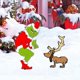 thumbnail image 3 of ZHAOCHENG Letreros navideños de El Grinch robando para el jardín con estacas para decoración navideña de jardín, césped y exteriores, suministros para fiestas, 3 of 4