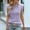 Purple, variant on Stylish Women's Round Neck Loose Short Sleeve Jacquard Top - for Everyday Wear and