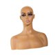 thumbnail image 5 of Busto de cabeza de maniquí femenino de PVC con orificio para la oreja para peluqueros y estilistas., 5 of 9