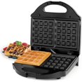 thumbnail image 1 of Salton Essentials - 2 Slice Belgian Style Waffle Maker, Non-Stick Plates, Black, 1 of 3