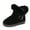 Black, variant on Girls' Snow Boots Warm Comfy Toddler Winter Boots Girls Cute Cotton Outdoor Princess Ankle Boots Pink,2(Toddler/Little Kid/Big Kid)