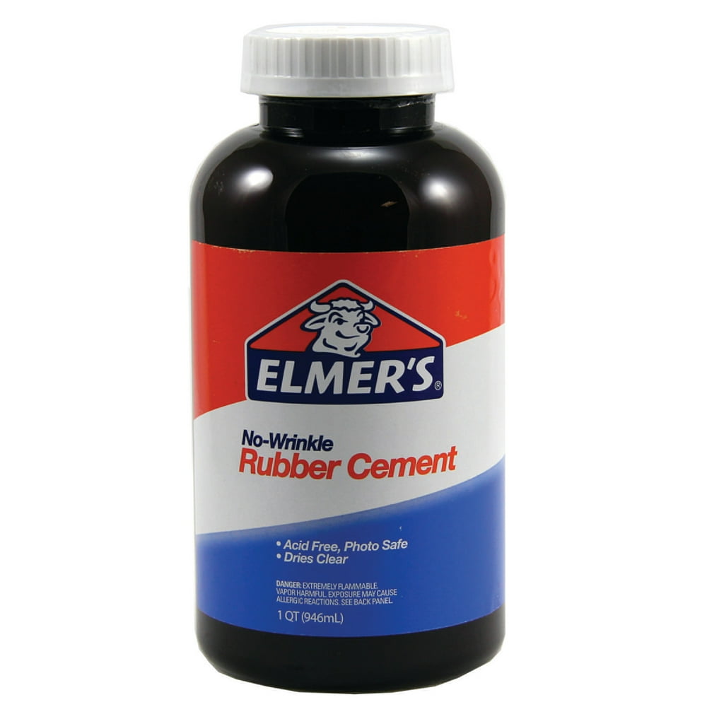 Elmer's NoWrinkle Rubber Cement, Quart