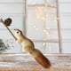 thumbnail image 5 of Decoraciones Del Árbol de Navidad Lindas Ardillas Realistas Colgando Figuras de Pino Conos Animales Del Bosque, Espuma Marrón 12.6x5.91x2.36In, Mini Árbol de Navidad, 5 of 6