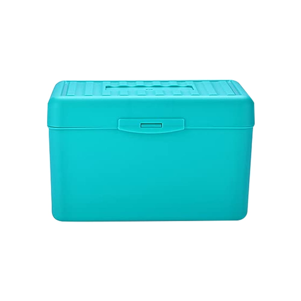 Plastic Index Card Holder, Flip Top File Box Holds 300 3 x 5 Cards, and
