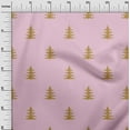 thumbnail image 2 of oneOone Silk Tabby Fabric Christmas Tree Ikat Decor Fabric Printed BTY 42 Inch Wide, 2 of 4