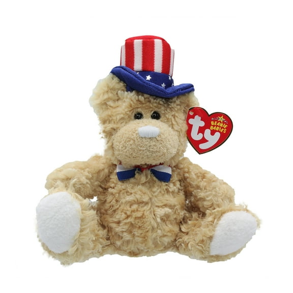 Ty Beanie Baby: Independence the White Bear | Stuffed Animal | MWMT