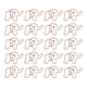 thumbnail image 4 of Clips de papel con forma de 20 piezas, formas de elefante, proceso de galvanoplastia de oro rosa, Clips de oficina de hierro para clasificación de documentos, 4 of 12