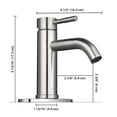 thumbnail image 6 of Aquaterior Single Handle Bathroom Vessel Faucet Basin Tap with Pop-up Drain, 6 of 11