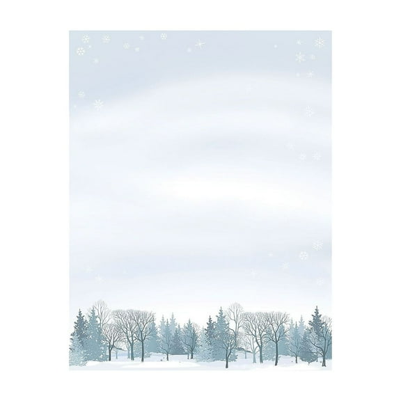 Great Papers! Holiday Stationery 8.5" x 11" Winter Wonderland 80 Count 2015101