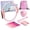 Pink, variant on MaxU T3 Counting Pilates Ring Set with Adjustable Straps | Smart Fitness & Yoga Kit for Home Workout, Body Shaping & Core Training - Pinkink