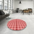 thumbnail image 4 of Ahgly Company Machine Washable Indoor Rectangle Transitional Light Coral Pink Area Rugs, 3' x 5', 4 of 7