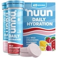 thumbnail image 1 of Nuun Hydration Daily, Wellness Electrolyte Tablets, Mixed Berry, No Sugar, 5 Essential Electrolytes for Hydration Vegan, Gluten Free, 4 Pack (40 Servings), 1 of 5