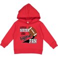 thumbnail image 2 of Inktastic Little Sister and Biggest Fan Football Player Toddler Hoodie, 2 of 4