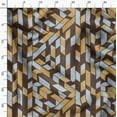 thumbnail image 3 of Soimoi Velvet Brown Fabric By the Yard - 54 Inch Wide -Geometric Material - Artistic and Modern Patterns for Various Uses Printed Fabric, 3 of 6