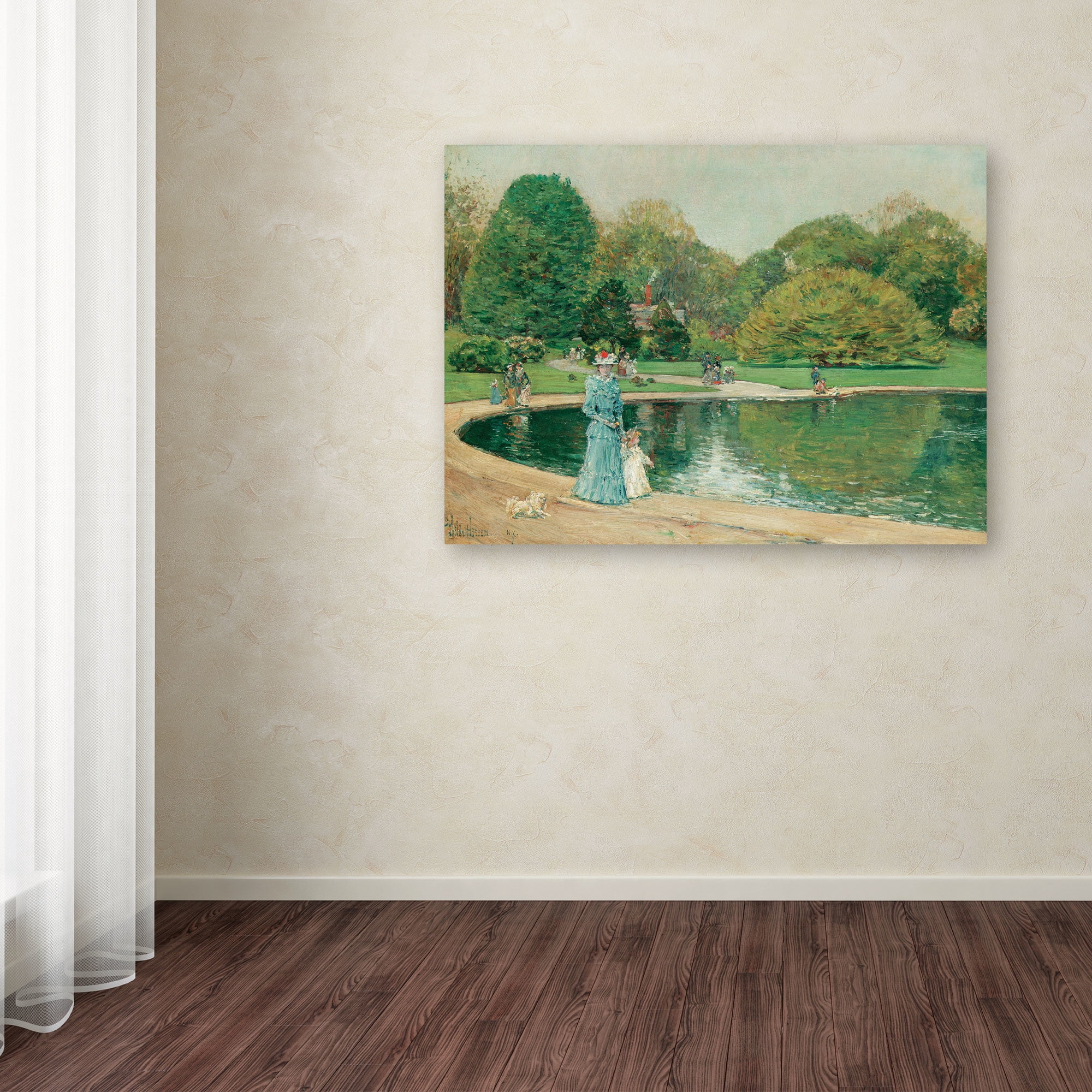 Trademark Fine Art "Central Park" Canvas Art by Childe Hassam