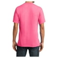 thumbnail image 2 of Yellow Rooster Men's Core Cotton/Polyester V-Neck T-Shirts Neon Pink 4XL, 2 of 6
