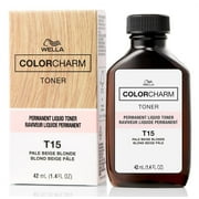 Wella Color Charm الدائم - T15 Pale Beige Blonde 1.4 oz Toner
