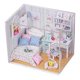 thumbnail image 1 of cido creative Kits Cama de casa de muñecas hecha a mano de madera DIY con LEDFurniturecover Cido 69657700, 1 of 1
