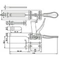 thumbnail image 6 of 4pcs Hand Tool 201B Toggle Clamp 198Lbs Antislip Red Horizontal Clamp 201-B Quick Release Tool, 6 of 7