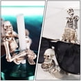 thumbnail image 3 of SHOWERORO  Decoration 4Pcs Skeleton Bones Decorations Grey Resin for Outdoor Yard Use, 3 of 8