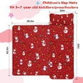 thumbnail image 5 of Red Christmas Snowman Pattern Toddler Nap Mats for Kids Preschool,50"x20" Sleeping Mat Bag or Kids,Toddler Sleeping Bag,Toddler Nap Mat or Daycare, 5 of 6