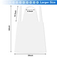 thumbnail image 2 of Ksopiavobs 100 Pack 44 X 28 Large Disposable Aprons Clear Plastic Aprons Disposable Adults Painting Aprons Disposable Smocks for Adults Painting Cooking Picnic Party Etc, 2 of 6