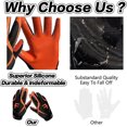 thumbnail image 3 of Football Gloves Youth Adult Pro 3.0 Upgrade Ultra Stick Palm Receivers Flexible Silicone High Grip Receiver Glove for Kids Boys Men Women, 3 of 4