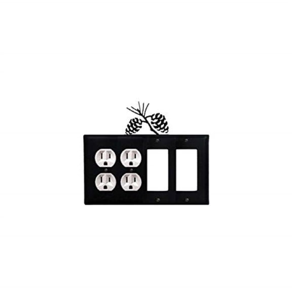 Pinecone Double Outlet CUSTOM Product Double GFI CUSTOM Product Cover