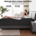 thumbnail image 5 of lemontalking 12" King Mattress Gel Memory Foam Pocket Spring Hybrid Mattress in a Box, 5 of 7