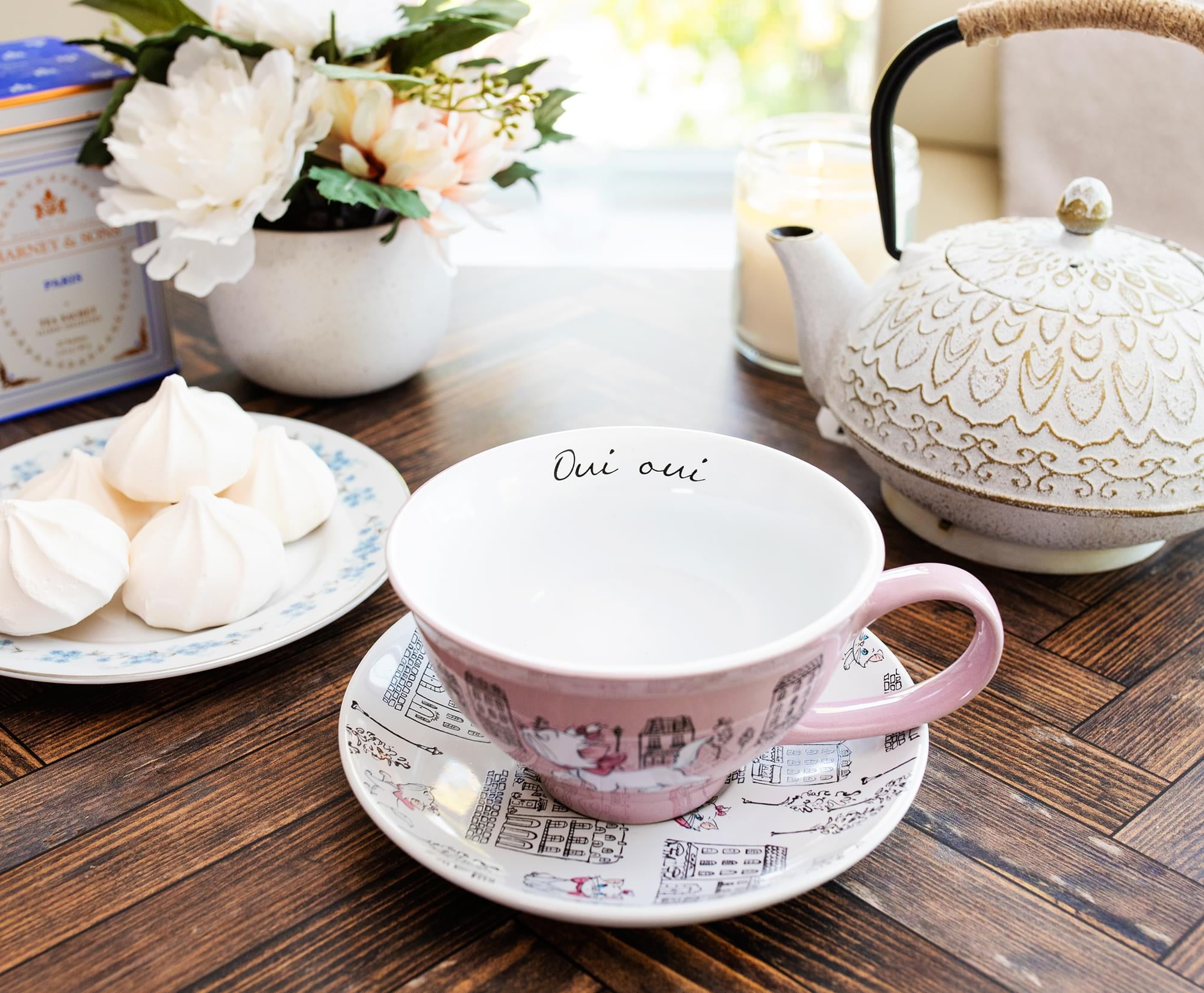 Disney The Aristocats Marie Ceramic Teacup and Saucer Set