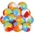 thumbnail image 1 of Pelotas de playa de 12.0 in a granel, juguetes inflables para piscina para niños, suministros de fiesta de cumpleaños, decoraciones Luau, soplar clásico color arcoíris, pelota de playa, juegos de agua de verano, regalos divertidos (12 unidades) Zhivalor WRQX-108, 1 of 4