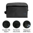 thumbnail image 3 of Slate Travel Waterproof Nylon Dopp Kit - Portable Shaving Toiletry Bag Organizer for Travel, 3 of 6