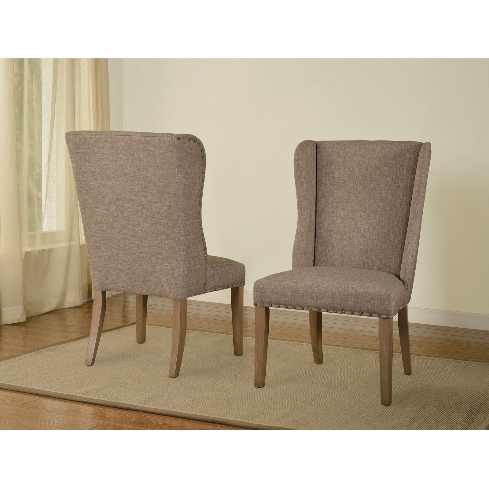 Modus Alex Upholstered Wingback Dining Chair Set Of 2