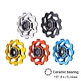 thumbnail image 3 of ZTTO Roue Jockey en Céramique Premium 11T Rouge Vif - Alliage d'Aluminium Léger 7.8g 7075, 3 of 6