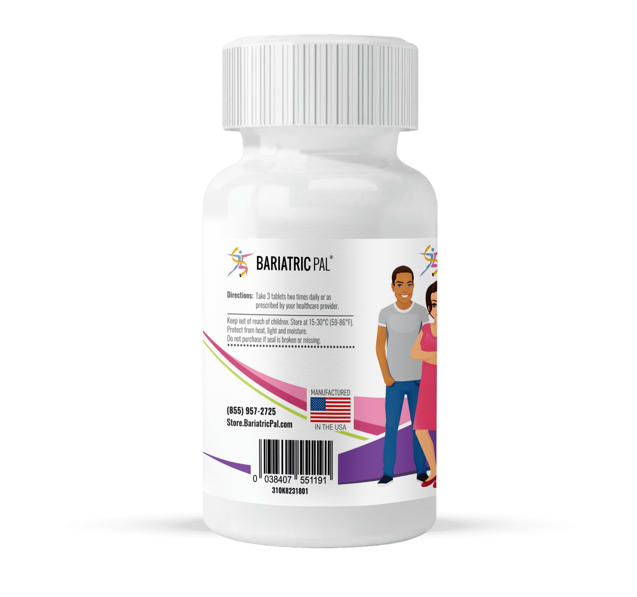 BariatricPal Easy Swallow Calcium Citrate (600mg) and D3 Coated Tablets - NEW! Size: 90-Day Supply