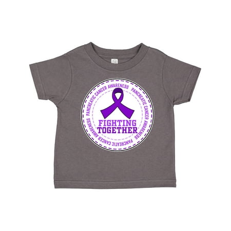 

Inktastic Fighting Together- Pancreatic Cancer Awareness Gift Toddler Boy or Toddler Girl T-Shirt