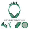 thumbnail image 2 of Children Headset Rhinestone Dinosaur Shape Over Ear Headphone with Mic, 2 of 8
