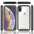 thumbnail image 6 of Compatible with iPhone X/XS Case, Dustproof Shockproof Case with Built-in Screen Protector, Bumper Frame Heavy Duty Full Body Protective Cover for iPhone X/XS, Purple, 6 of 6