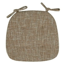 U-Shaped Chair Cushions with Ties - 17"x16" Waterproof Seat Pads for Kitchen/Dining Chairs - Non- Comfort for Wooden/Metal Chairs - Indoor & Patio Furniture Cushion