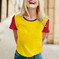 thumbnail image 2 of Tops for Women Trendy Button up Blouse for Women Western Womens Shirt Athletic Set Dressy T Shirts Long Sleeve Blouses Blouses Pack Yoga N Light Weight Long Sleeve Shirts Womens Soft Tee N Yellow M, 2 of 5
