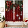 thumbnail image 4 of Christmas Blackout Curtains, 2 Panel Holiday Window Curtain Set, Light Blocking Window Drapes, Seasonal Home Window Decor, 23.6x59 inch, 4 of 6