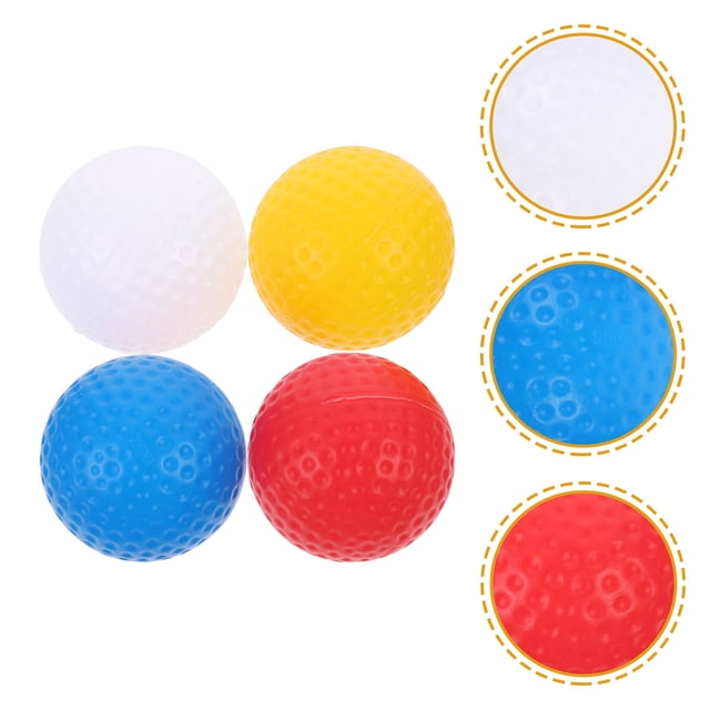 OULII 16pcs Colorful Training Hollow Golf Balls Durable for Practice School Stadium