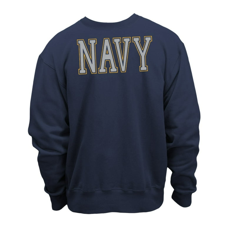 Soffe US Navy Crew Neck Sweatshirt Reflective Print Emblem USN
