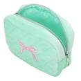thumbnail image 5 of Cosmetic Bag for Travel, Velvet Makeup Bag for Women Zipper Pouch Organizer Travel Bags-Blue, 5 of 6